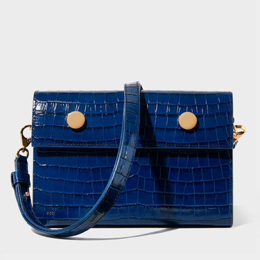 Embossed Blue Croc