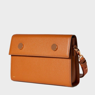 Grained Cognac Calfskin