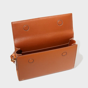 Grained Cognac Calfskin