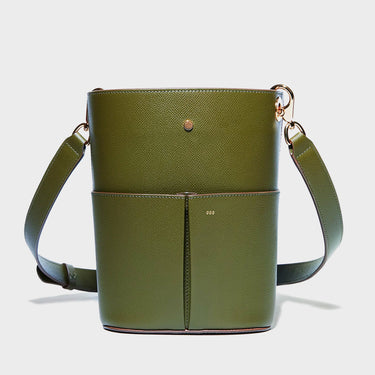 Grained Khaki Calfskin
