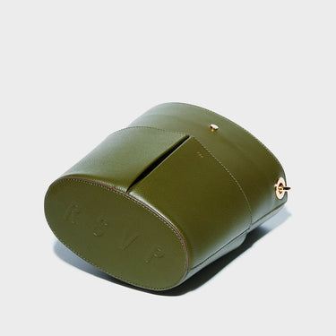 Grained Khaki Calfskin
