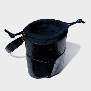 Embossed Navy Croc