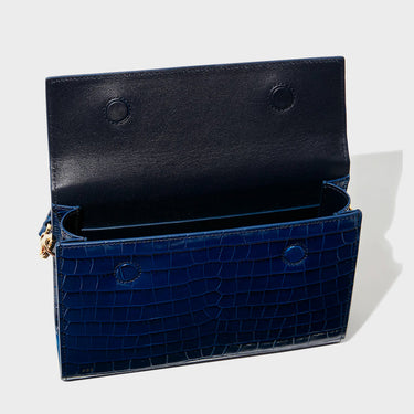 Embossed Blue Croc